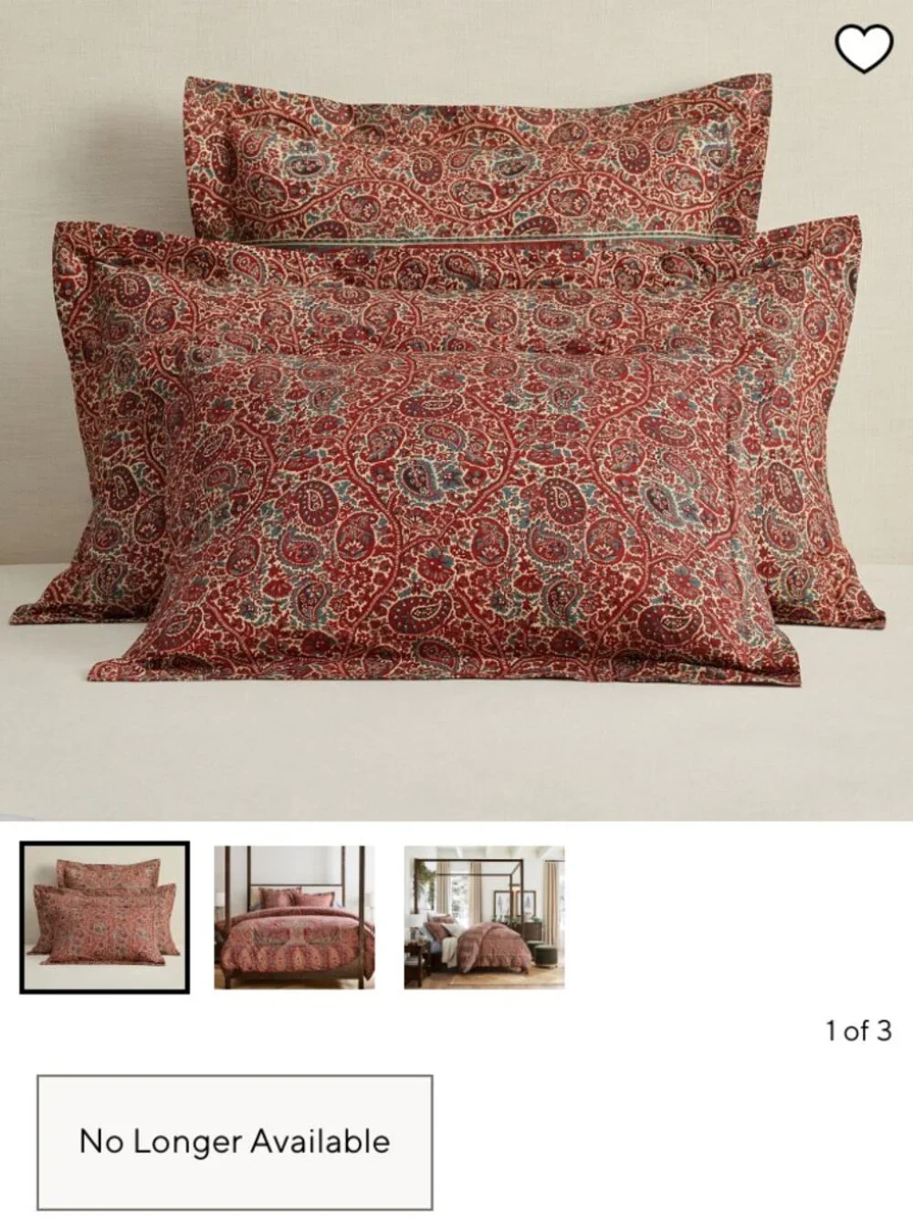 Pottery Barn Talia Paisley Euro (Square) 26